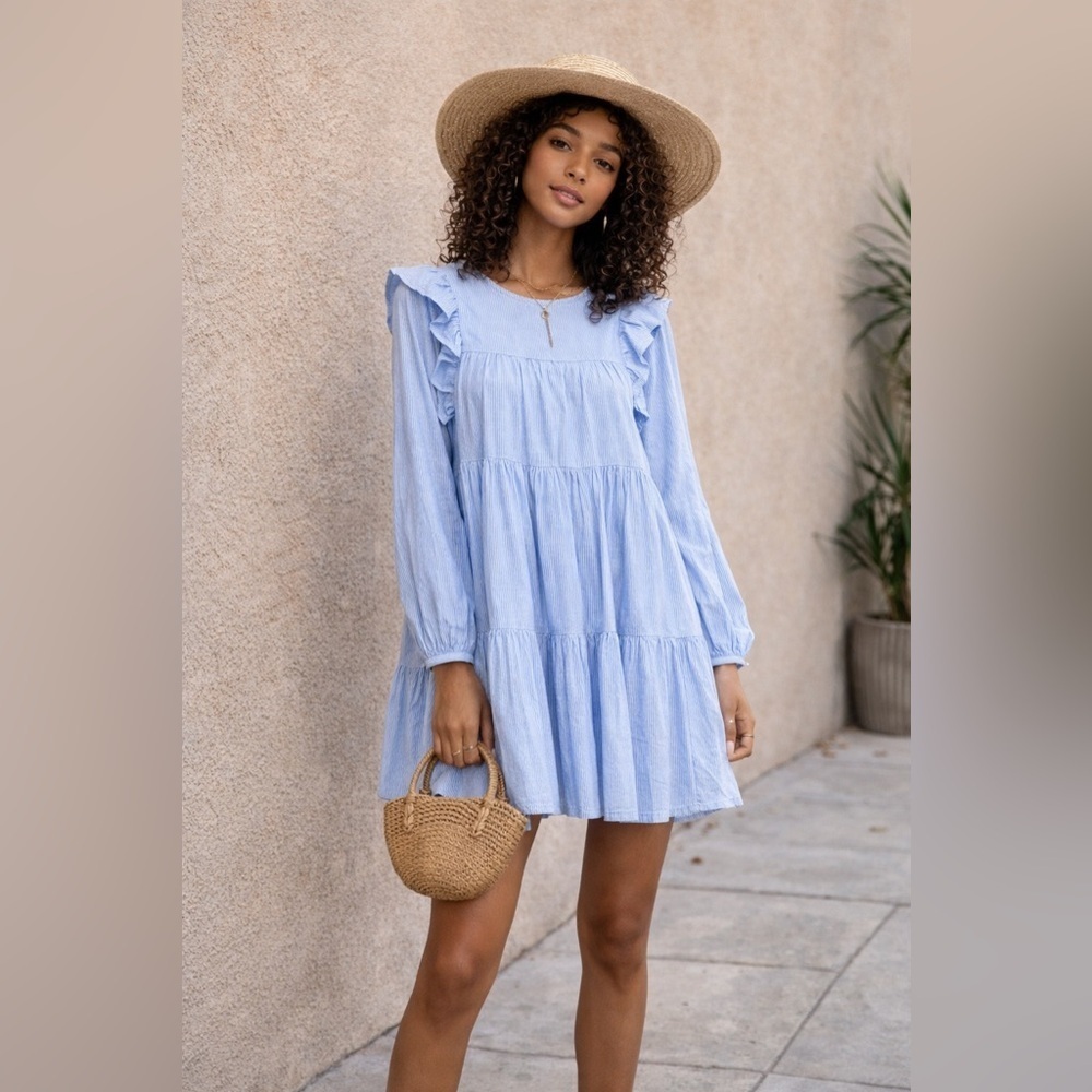 LAST CHANCE Zara A-line dress with ruffles